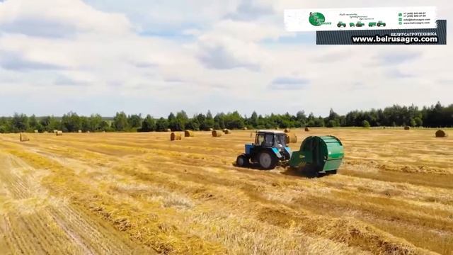 Пресс подборщик ПРФ 180 БЕЛРУСАГРОТЕХНИКА смотреть онлайн