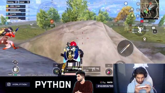 ? BGMI:- RUSH GAMEPLAY WITH TEAM HYDRA || H¥DRA | PYTHON смотреть онлайн