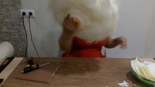 ПИОН ИЗ ИЗОЛОНА ПО ШАБЛОНУ.Торшер из изолона. Светильник из изолона. смотреть онлайн