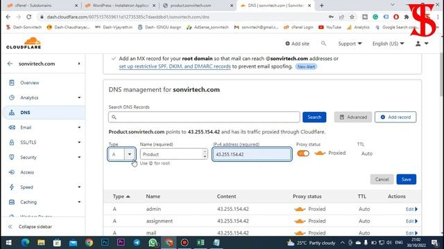 How to create a Godaddy subdomain in Godaddy Cpanel & install WordPress with Cloudflare || Hindi смотреть онлайн