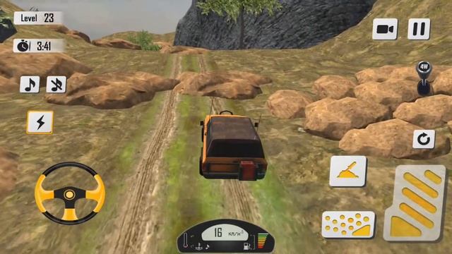 Offroad Jeep Driving Game level 23 смотреть онлайн