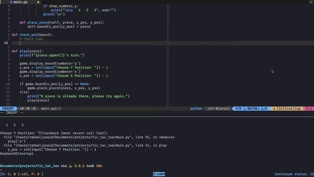 Tic-Tac-Toe AI in Python (Part 2) | Playing the Game смотреть онлайн