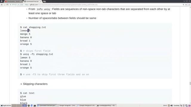Using uniq and comm смотреть онлайн