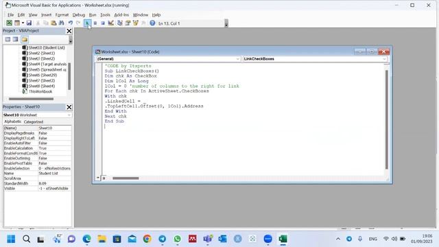 Check Box with VBA Code in Excel смотреть онлайн