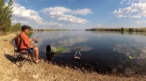 ОТДЫХ в ПАЛАТКЕ на берегу Ириклинского водохранилища!!! РЫБАЛКА на ФИДЕР и СПИННИНГ...