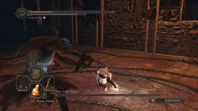 Dark Souls II - The REAL Lost Sinner (PRE-PATCH) - SOLO, MELEE, NO SHIELD, NO DAMAGE (NG+7) смотреть онлайн