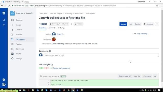 Day6: Creating GIT Pull Request on Bitbucket смотреть онлайн