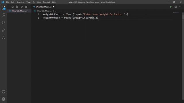 Weight on Moon calculator using Python | Codex Python | Python Tutorial смотреть онлайн