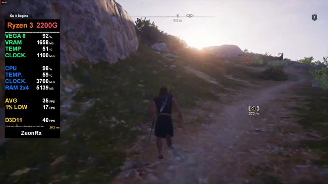 Assassin's Creed: Odyssey - Ryzen 3 2200G - 8GB RAM смотреть онлайн