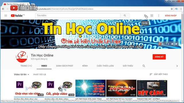 TINHOCONLINE | có nên dùng phần mềm Adobe Premiere Pro CC 2017 Portable không? смотреть онлайн