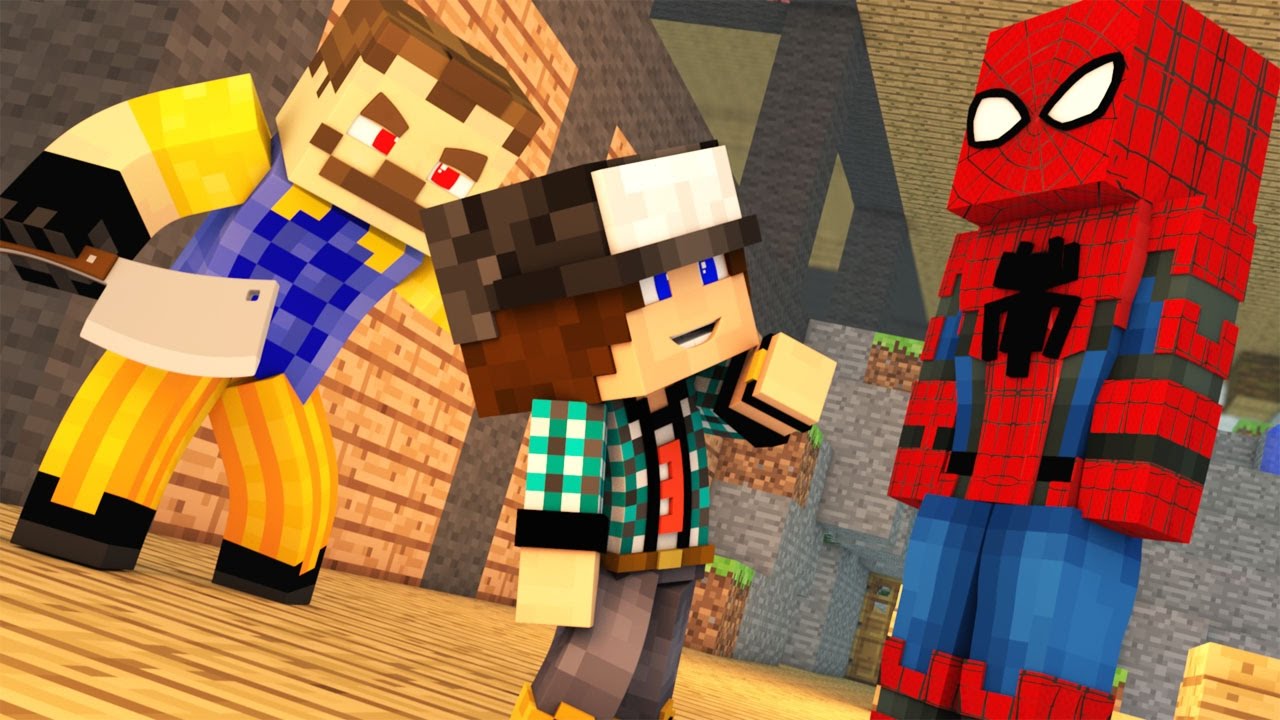 ПРИВЕТ СОСЕД В МАЙНКРАФТЕ! СЕКРЕТ В ПОДВАЛЕ СОСЕДА СУПЕРГЕРОЯ! HELLO NEIGHBOUR В MINECRAFT смотреть онлайн