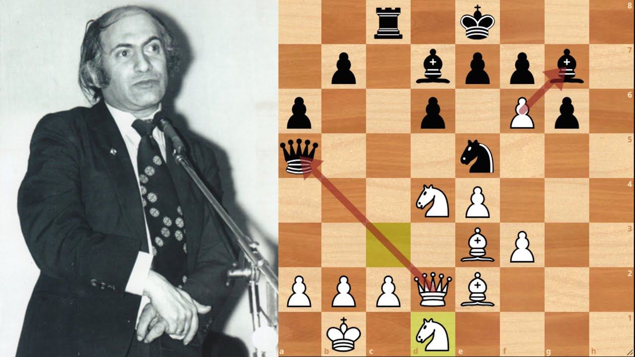 Красивые ЖЕРТВЫ фигур от Михаила Таля Разбор шахматной партии смотреть онлайн