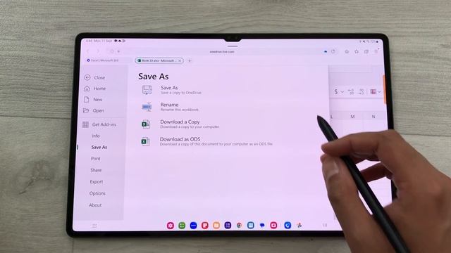 Samsung Tab S9 Ultra - How To Use Free Microsoft Office - Excel PowerPoint Word смотреть онлайн