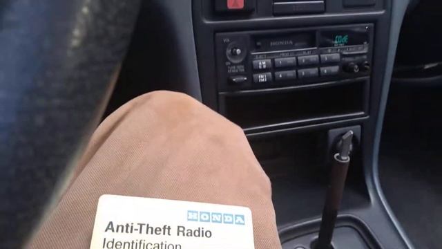 1993-1997 Honda Accord Factory Radio Requires Code