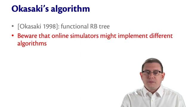Okasaki's Algorithm for Red-Black Tree Insertion | OCaml Programming | Chapter 8 Video 33 смотреть онлайн