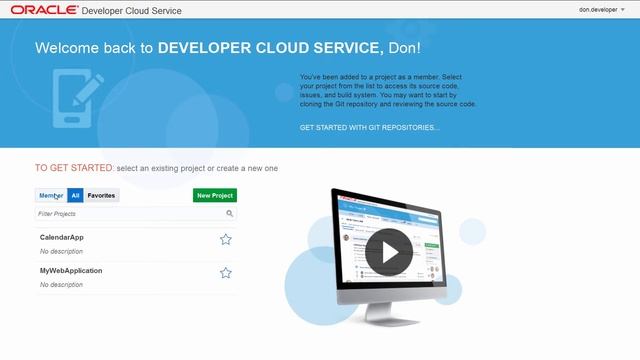 Oracle Developer Cloud Service: Getting Started with Joining Projects смотреть онлайн