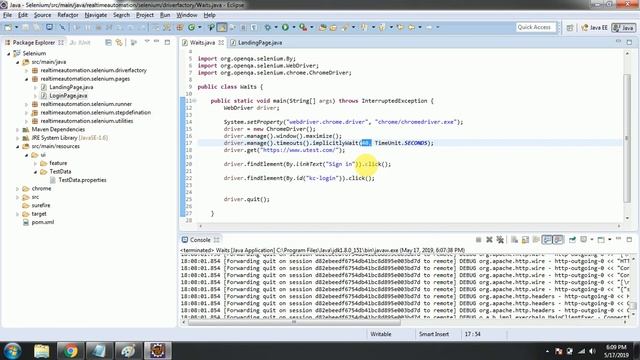 Selenium - Waits || Implicitly Wait v/s Explicit Wait in Selenium WebDriver смотреть онлайн