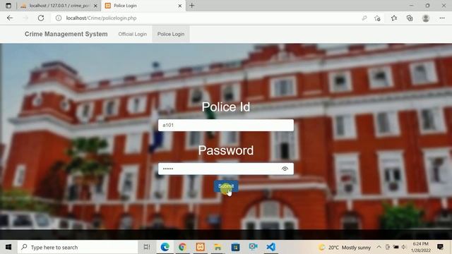 Crime Management System DBMS/WT Mini Project With Source Code смотреть онлайн