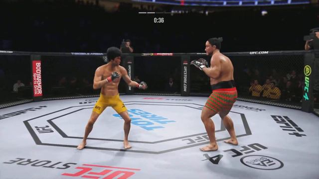 Bruce Lee vs Sumo Master EA Sports UFC 4 смотреть онлайн