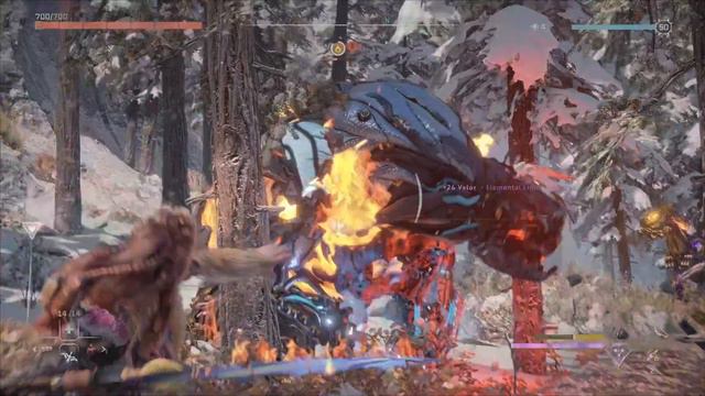 The Skykiller VS 2 Frostclaws And 2 Fire Clawstriders - Horizon Forbidden West смотреть онлайн