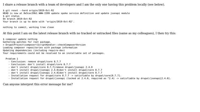 Drupal: Odd problems with Drupal 8.7.7 and drupal/jsonapi 2.4.0 смотреть онлайн
