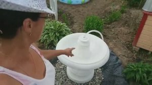 Про устройство скрытого бассейна для фонтана. About the device of a hidden pool .mp4