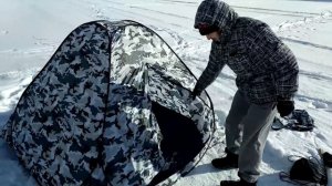 САМАЯ ДЕШЕВАЯ ПАЛАТКА ДЛЯ ЗИМНЕЙ РЫБАЛКИ. ПАЛАТКА АВТОМАТ. РЫБАЛКА С КОМФОРТОМ! ОБЗОР И ТЕСТ
