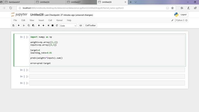 Gradient Descent || Calculating Slope || Update weights||Machine Learning смотреть онлайн