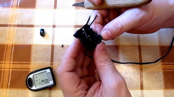 Как установить велокомпьютер на велосипед. Как уменьшить длину провода Cateye