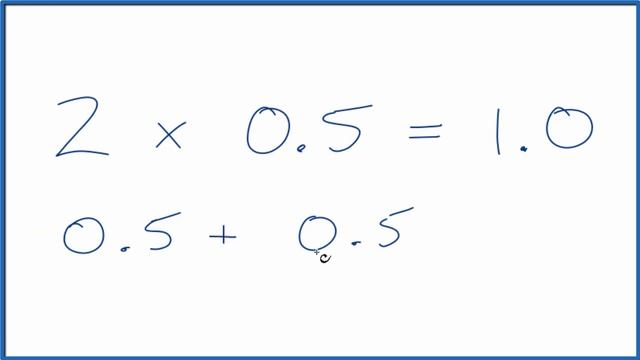 How to Multiply 2 times 0.5 ( 2 x 0.5) смотреть онлайн