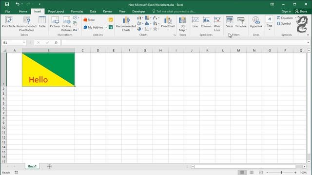 How to Split a cell in two different colors in Excel смотреть онлайн