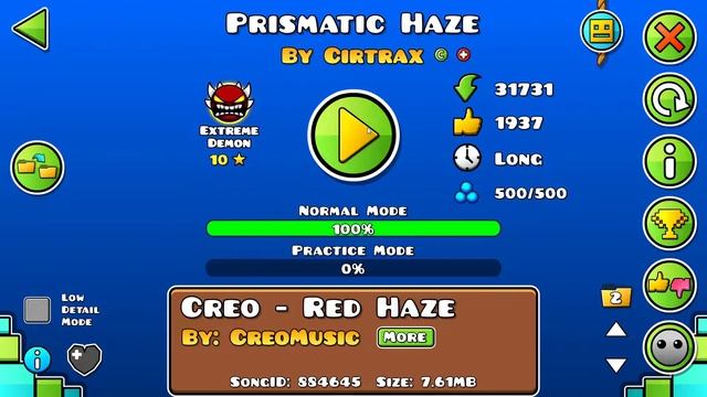 [144hz] Prismatic Haze By Cirtrax (Extreme Demon) смотреть онлайн
