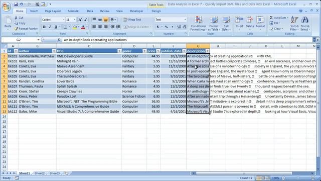 Data Analysis in Excel 7 - Quickly Import XML Files and Data into Excel смотреть онлайн