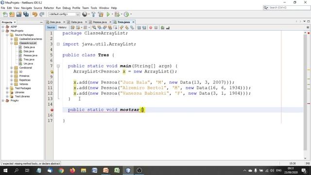 [Java] Classe ArrayList - Uma coleção de objetos 'Pessoa' смотреть онлайн