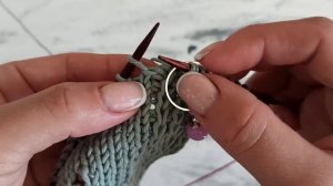 Укороченные ряды при вязании планки