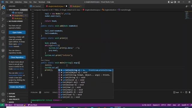 Data Structures Single Linked List part 2 : Add a node to the end in a Single Linked List смотреть онлайн