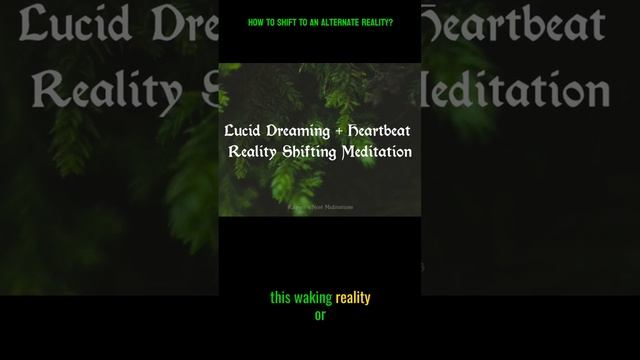 How To Shift To An Alternate Reality