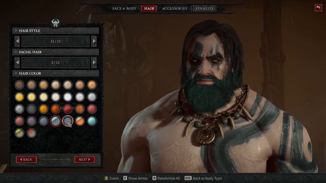 Diablo 4 Character Creation and Customization Options - Barbarian Male | New ARPG 2023 смотреть онлайн
