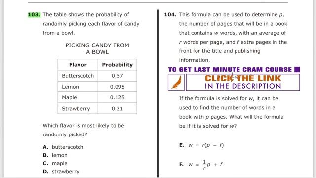 SHSAT 2023 | Test A | Problem 103 - IN 30 SECONDS OR LESS смотреть онлайн