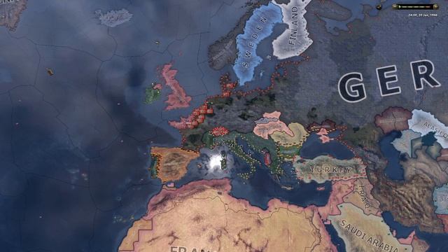 What if France and United Kingdom UNITED in WW2I Hoi4 Timelapse смотреть онлайн