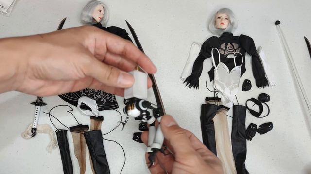 😁 2B Nier Automata Super Duck Set019 Set015 Action Figure 1/6 Tbleague Phicen