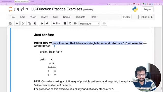 Functions Exercise 3 - Day 19 Learn Python in Tamil Studygroup смотреть онлайн