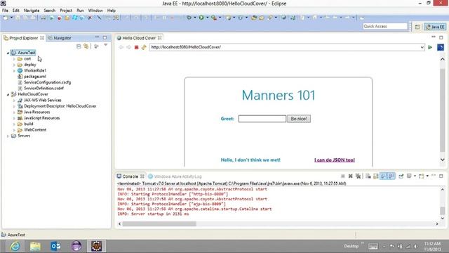 Java on Windows Azure смотреть онлайн
