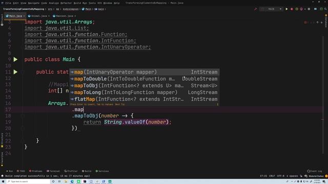 Java Tutorial - Transforming Objects by Mapping | Stream API смотреть онлайн