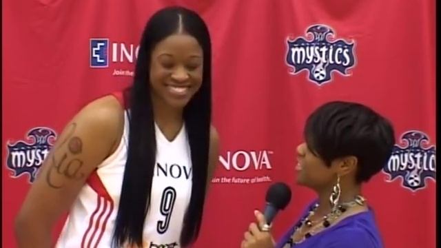 Raw Video: Interview with Washington Mystics Center Kia Vaughn from 2013 Media Day смотреть онлайн