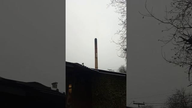 Как дымит шахтный котел Экон при разгоне,после установки наклонных колосников. смотреть онлайн