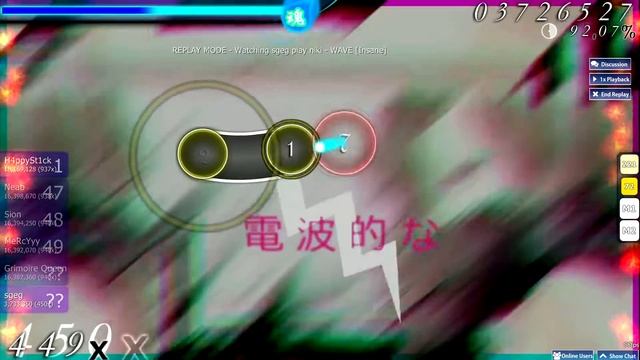 OSU! gameplay sgeg playing Niki, Wave (Insane) смотреть онлайн