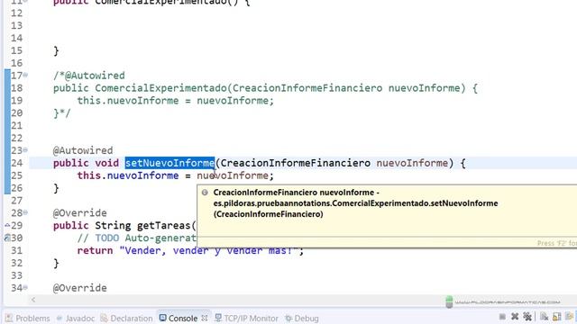 Curso Spring. Java Annotations V. Autowired III. Vídeo 19 смотреть онлайн