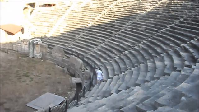 Турция. Сидэ. Амфитеатр. Морской порт. Turkey. Side. Amphitheater. Sea Port.