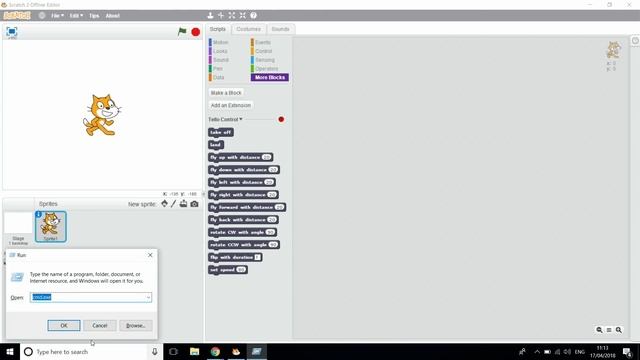 How to connect the Tello drone to Scratch coding software смотреть онлайн